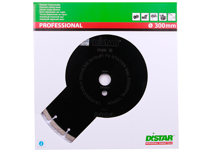Алмазний диск DISTAR 1A1RSS/C3S-H 300 F4 STAYER