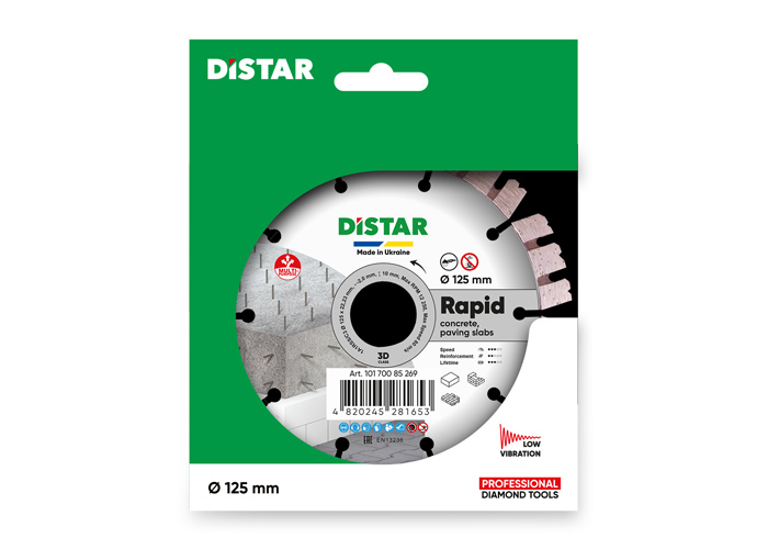 Алмазний диск DISTAR 1A1RSS/C3-H 125 Baumesser Rapid PRO