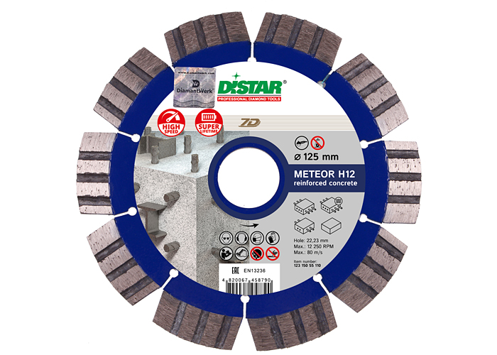 Алмазний диск DISTAR 1A1RSS/C3-W 125 Meteor H12