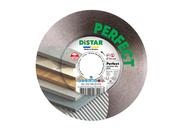 Алмазний диск відрізний DISTAR 1A1R 115x1,5/0,9x25x22,23H Perfect