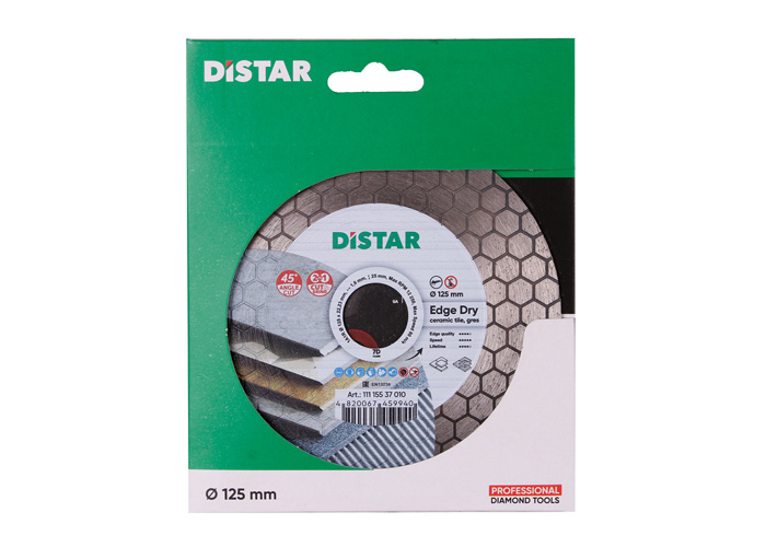 Алмазний диск відрізний DISTAR 1A1R 125x1,6/1,2x25x22,23 Edge Dry