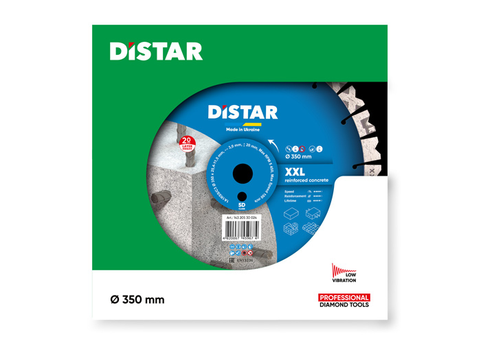Алмазний диск відрізний DISTAR 1A1RSS/C3 115x2,2/1,4x10x22,23-9-HIT Technic Advanced