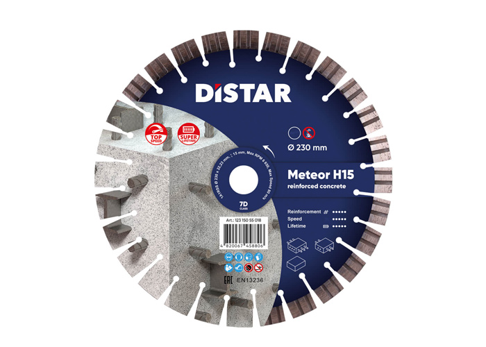 Алмазний диск відрізний DISTAR 1A1RSS/C3 400x3,5/2,5x10x25,4-28-HIT Premier Active