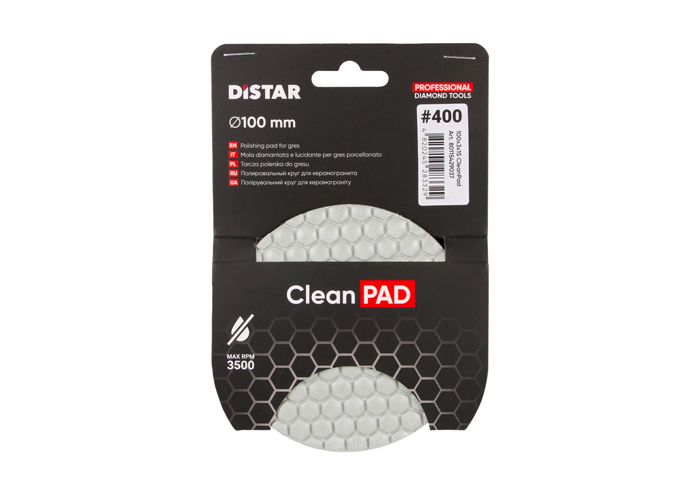 Круги алмазні полірувальні Круг 100x3x15 CleanPad #100 DISTAR 80115429035