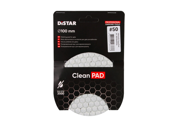 Круги алмазні полірувальні Круг 100x3x15 CleanPad #200 DISTAR 80115429036
